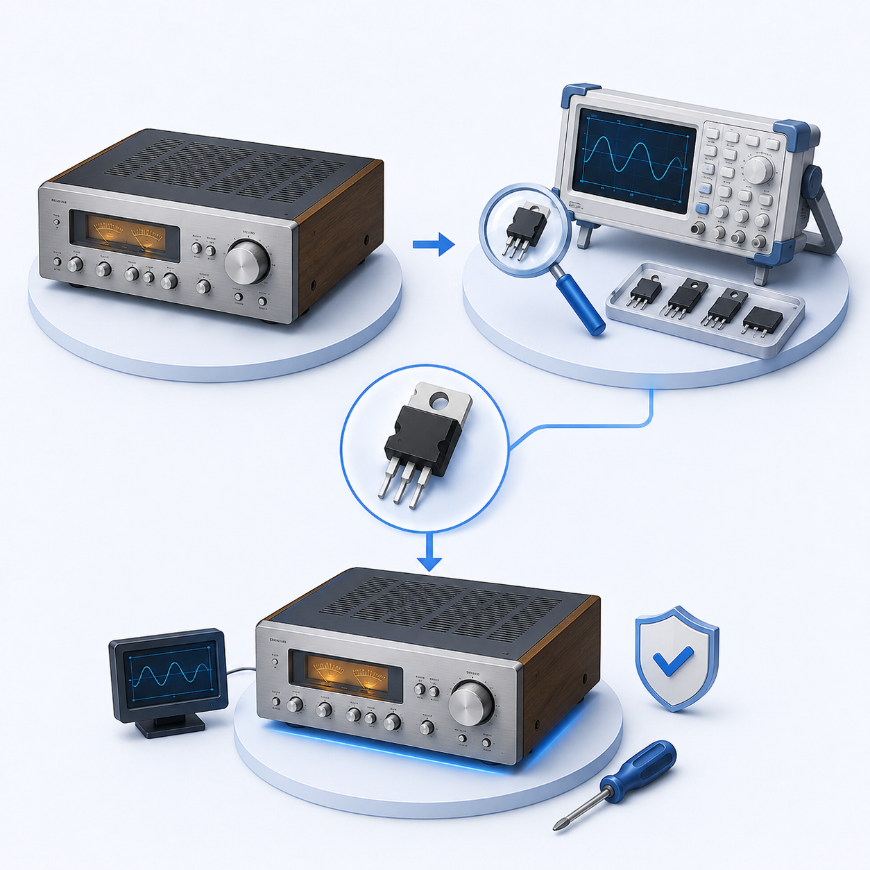Legacy audio and instrument equipment support scenario