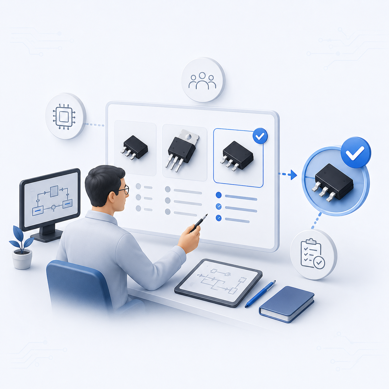 New design selection support scenario